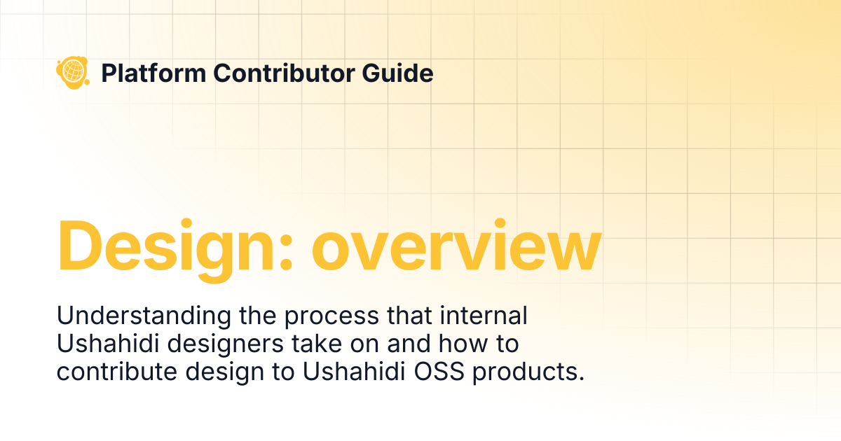 Design: overview | [Legacy v3] Platform | Platform Contributor Guide