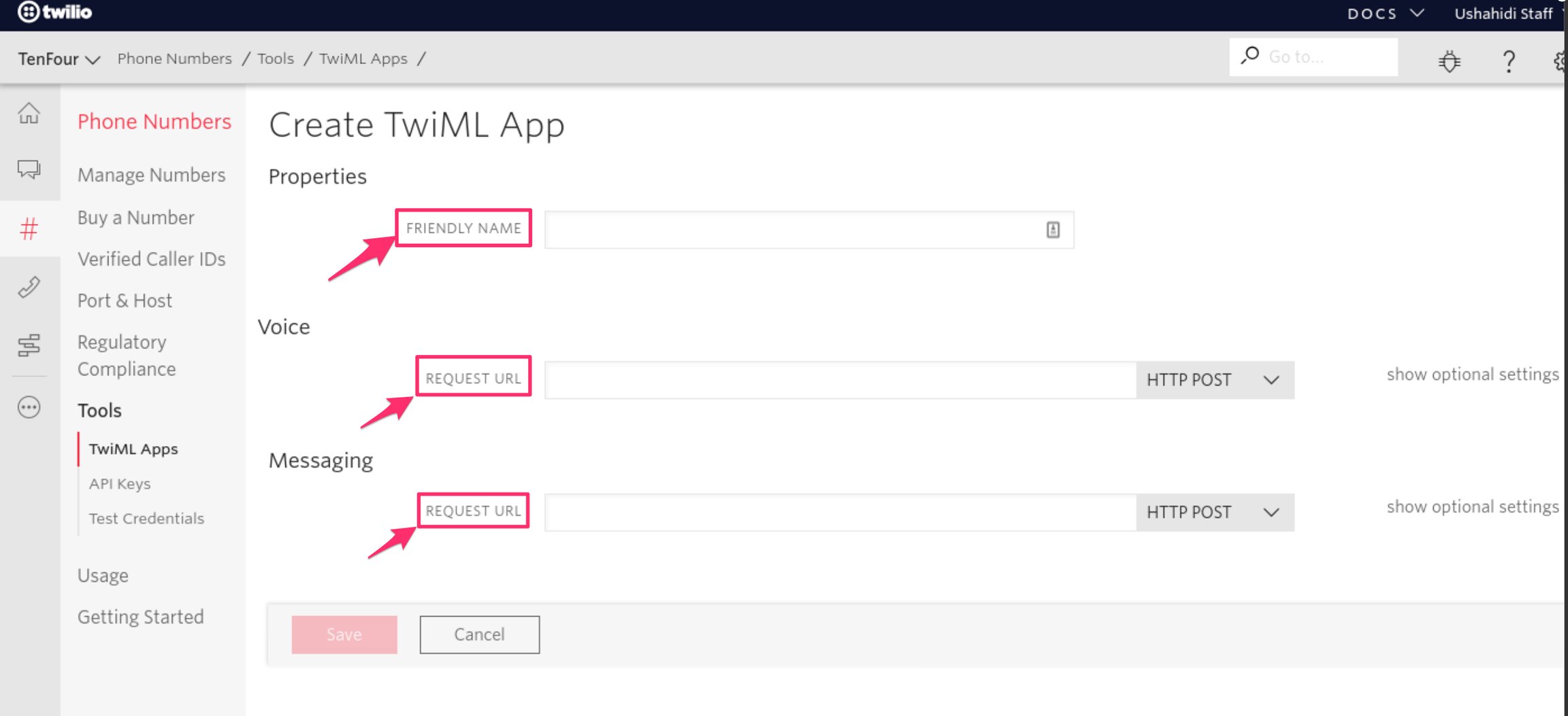 Create TwiML App