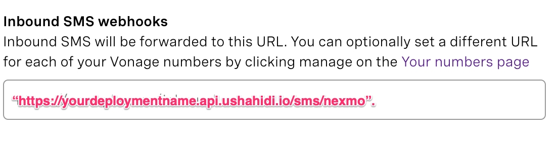Enter the URL to sync the two platforms