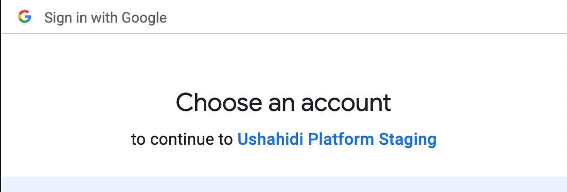 Choose An Account - Select an account from the list of Gmail accounts you have