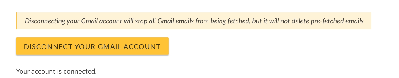 Disconnect Your Gmail Account to stop all message from being fetched